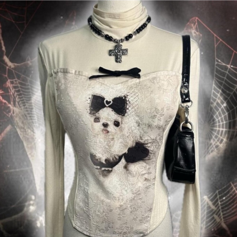 ISO Aviva on Earth dog corset sweater top